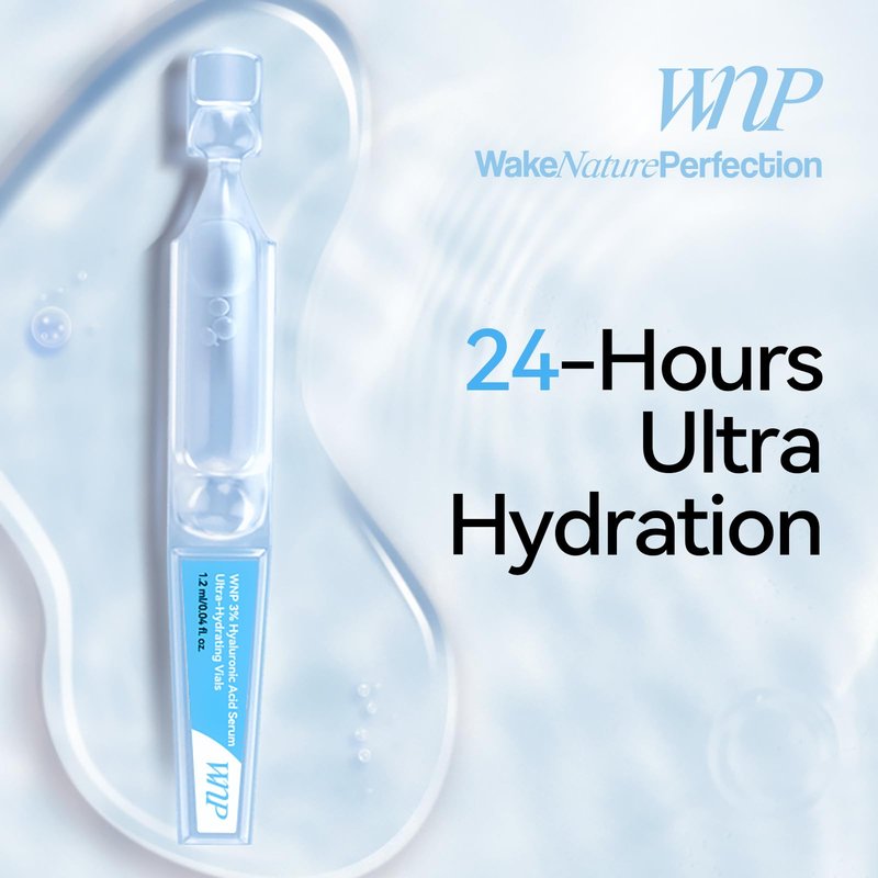 WNP serum set: Ultra Hydrating Serum 3% 4D Hyaluronic Acid +Emergency Repair Firming Oil-Suspension Serum Hydrating+Skin Repair|Single-Use Vials Skincare for Sensitiveskin 72ml