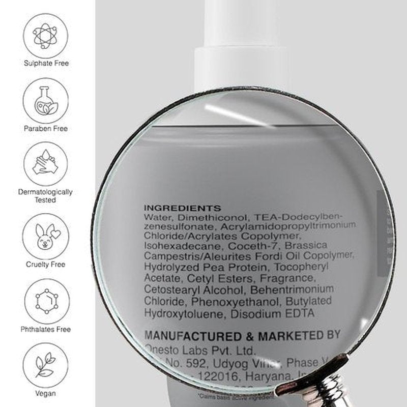Bare Anatomy Heat Protection Spray Serum - Frizz Control for 24 Hours | Enriched with Vitamin E & Pea Protein | Vegan & Paraben-Free | 5.2 Fl Oz