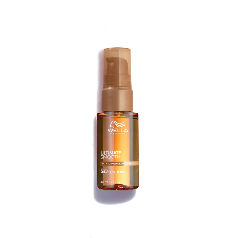 Wella Professionals ULTIMATE SMOOTH Miracle Oil Serum for Dry, Dull & Frizzy Hair | With Squalane & Omega 9 | 1 Fl Oz