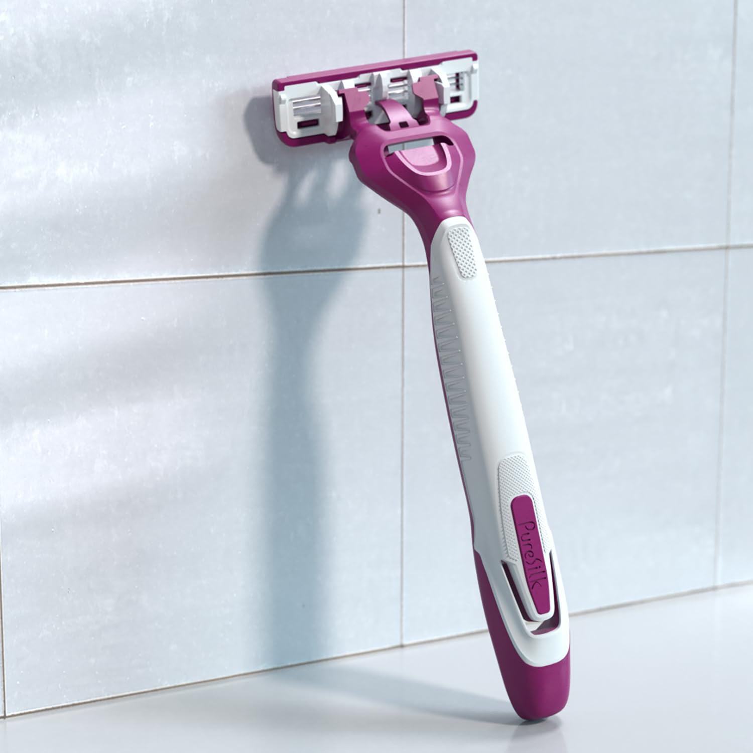 Pure Silk Contour 3 Disposable Razors for Women (3 Packs/12 Total Razors)