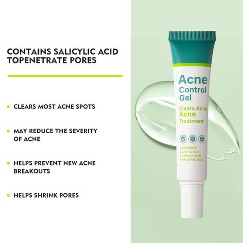Azelaic Acid Serum 10% - Acne Treatment Gel with Salicylic Acid | Reduces Redness & Controls Breakouts - 1.7 oz
