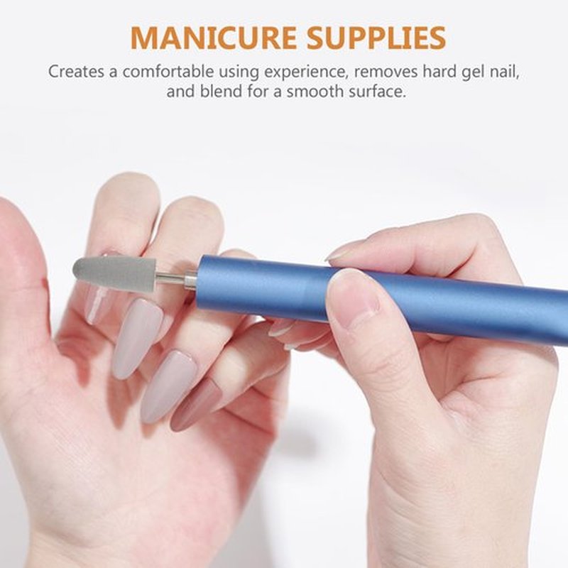 Beavorty Nail Bits Set 3 Pcs Professional Electric Manicure Grinding Heads for Acrylic Nail Art and Toenail Care Tools
