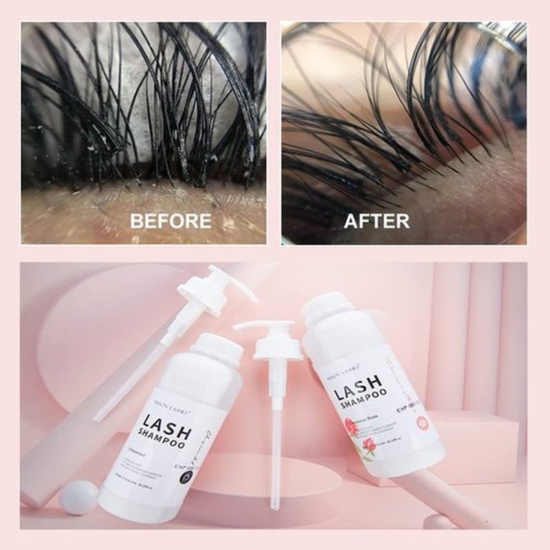 Arison Eyelash Eyelash Extension Shampoo 600ml / Eyelid Foaming Cleanser/Wash for Extensions and Natural Lashes/Paraben & Sulfate Free Safe Makeup & / Professional & Self Use (unscented)…