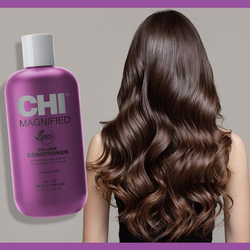 CHI Magnified Volume Conditioner - Boosts Volume, Strengthens & Hydrates Hair | Sulfate-Free, 12 Oz