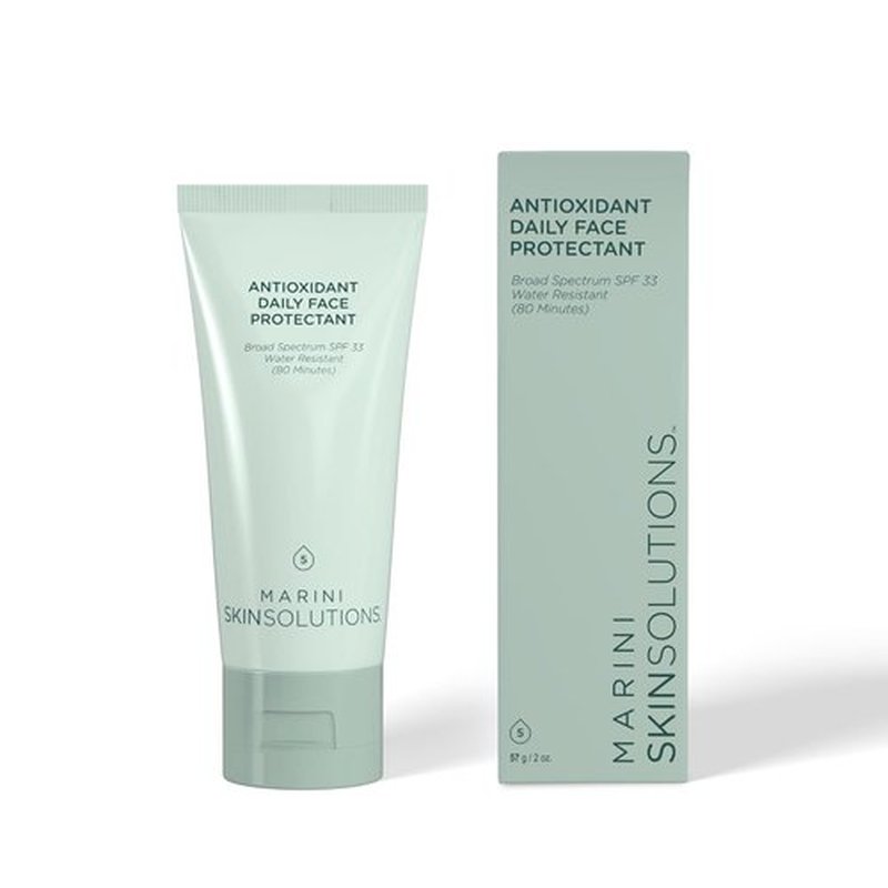 Marini SkinSolutions Antioxidant Daily Face Protectant - Broad-Spectrum SPF 33 Sunscreen | Water Resistant, 2 oz
