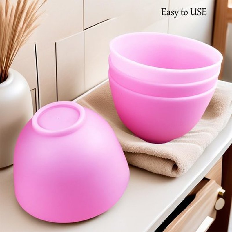 PLINNILUY 10 Pack Silicone Face Mask Mixing Bowls - Microwave & Freezer Safe, Non-Stick Esthetician Bowls for DIY Skincare, Clay Masks, Hair Color, 3.3-inch Esthetician Supplies (Purple-10Pcs)