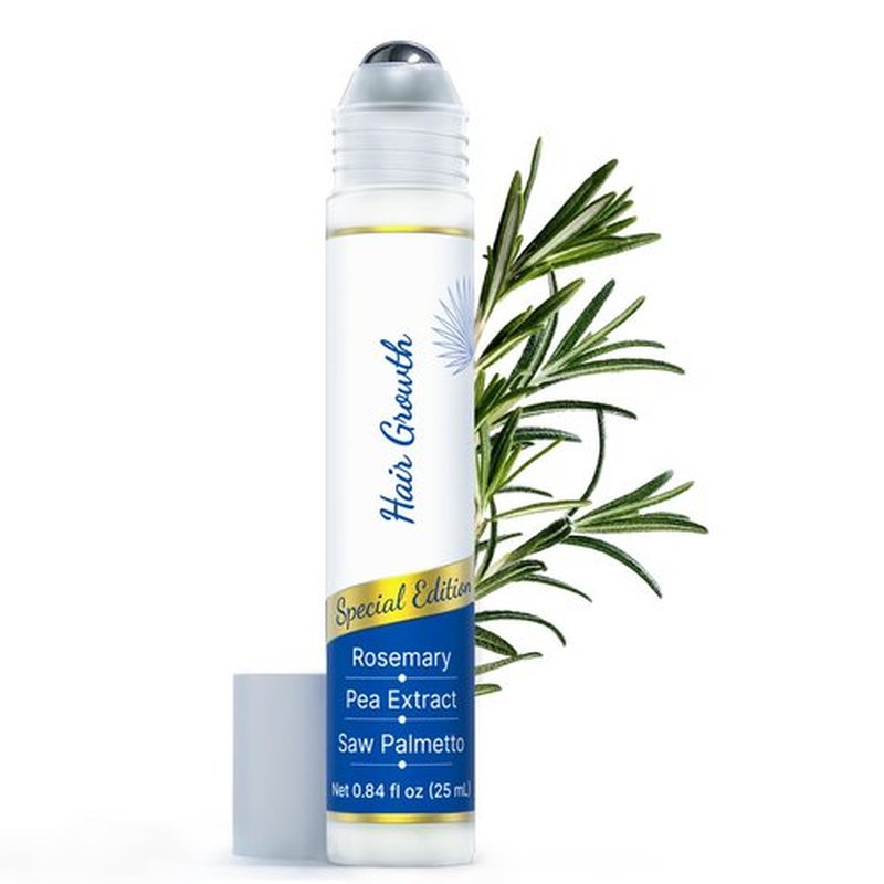 SORNBEO Hair Growth Serum Roll On with Rosemary,Non-Greasy Scalp Serum for Thinning Hair, Helps Reduce Hair Fall & Supports Thicker, Fuller-Looking Hair, Saw Palmetto, 0.84 Fl Oz，Pack of 1