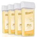 Waxers Roll on Hair Removal Wax Refill Cartridge for Women Men Milk Roller Waxing Depilatory for Legs Arms at Home 4 Pack