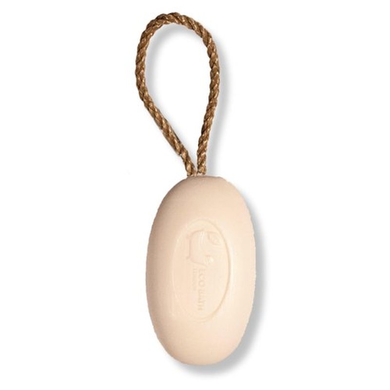 Eco Bath London Donkey`s Milk Soap on a Rope – Made in France – Traditionally Crafted Natural, Skin-Friendly, Long-Lasting & Moisturizing Soap 7.76 oz (220 g) (Donkey`s Milk)