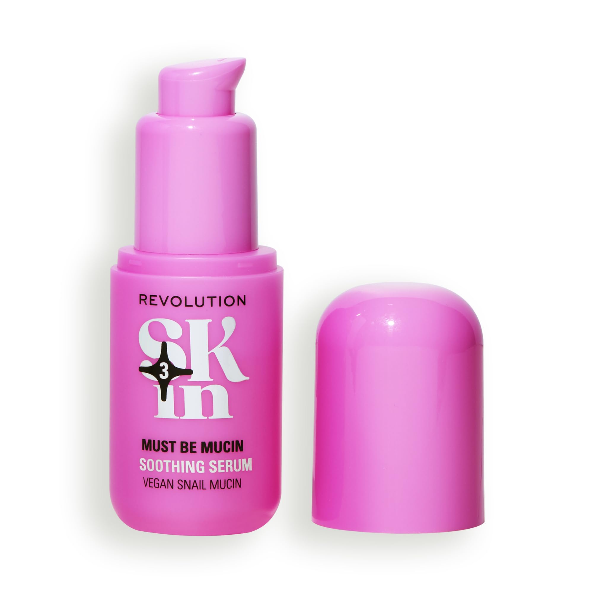 Revolution Skin, Must Be Mucin Vegan Snail Mucin Soothing Serum, Hydrates & Plumps Face & Skin, Vegan & Cruelty-Free, 1.01 fl oz
