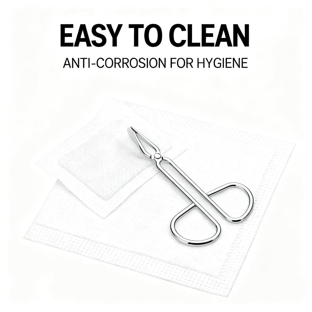 2 Pcs Silver Stainless Steel Eyebrow Tweezers & Scissors – Professional Slant Tip Hair Plucker, Ideal for Eyebrow Grooming & Facial Hair Removal at Home or Beauty Routine
