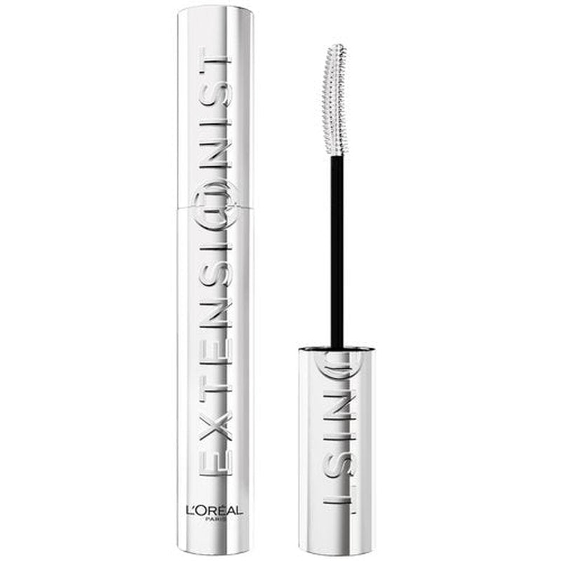 L'Oreal Paris Extensionist Mascara, Lengthening, Volumizing, and Curling Formula For a Lash Extension Eye Makeup Look, Washable Blackest Black