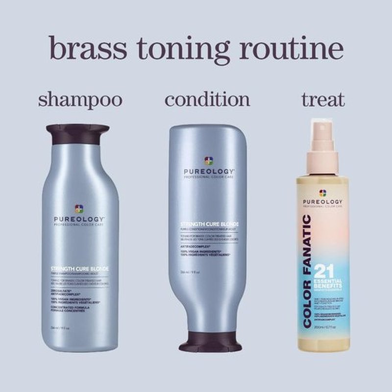 Pureology Strength Cure Blonde Shampoo & Conditioner Set - Nourishing Care for Blonde Hair