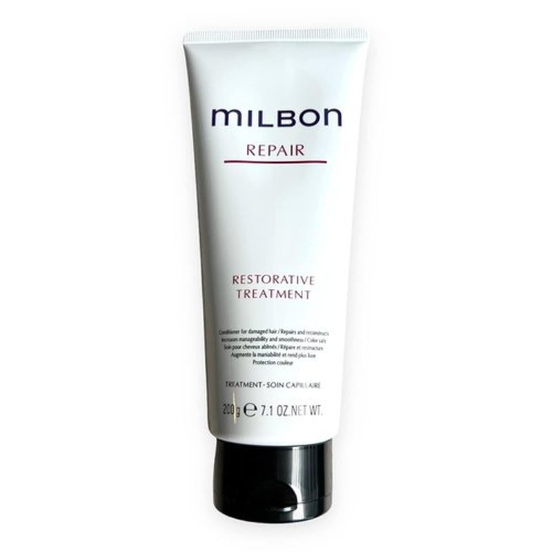 Milbon Repair Restorative Treatment - Deep Conditioning Hair Mask for Damaged Hair | 8.5 oz