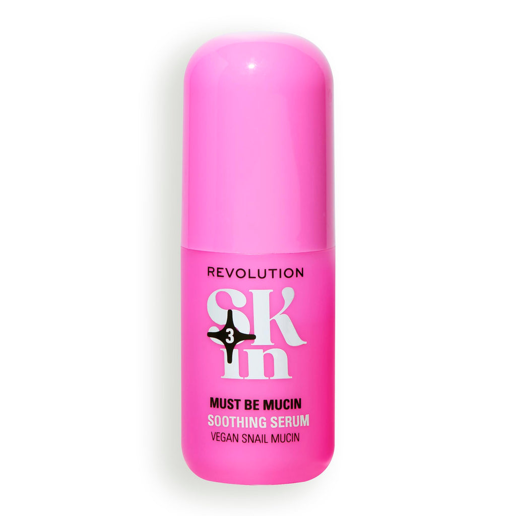 Revolution Skin, Must Be Mucin Vegan Snail Mucin Soothing Serum, Hydrates & Plumps Face & Skin, Vegan & Cruelty-Free, 1.01 fl oz
