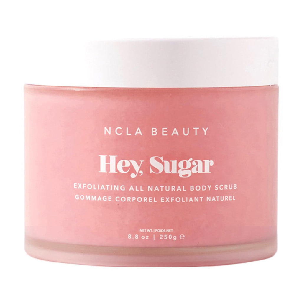 NCLA Beauty Hey Sugar All Natural Body Scrub - Moisturizing, Exfoliating Sugar Scrub - Shea, Cocoa, and Mango Butters - Pink Grapefruit - 8.8 oz