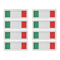 8 pcs Acrylic Open Closed Sign for Office Doors, Red/Green Slider Signs with Privacy Indicator for Meetings, White Background