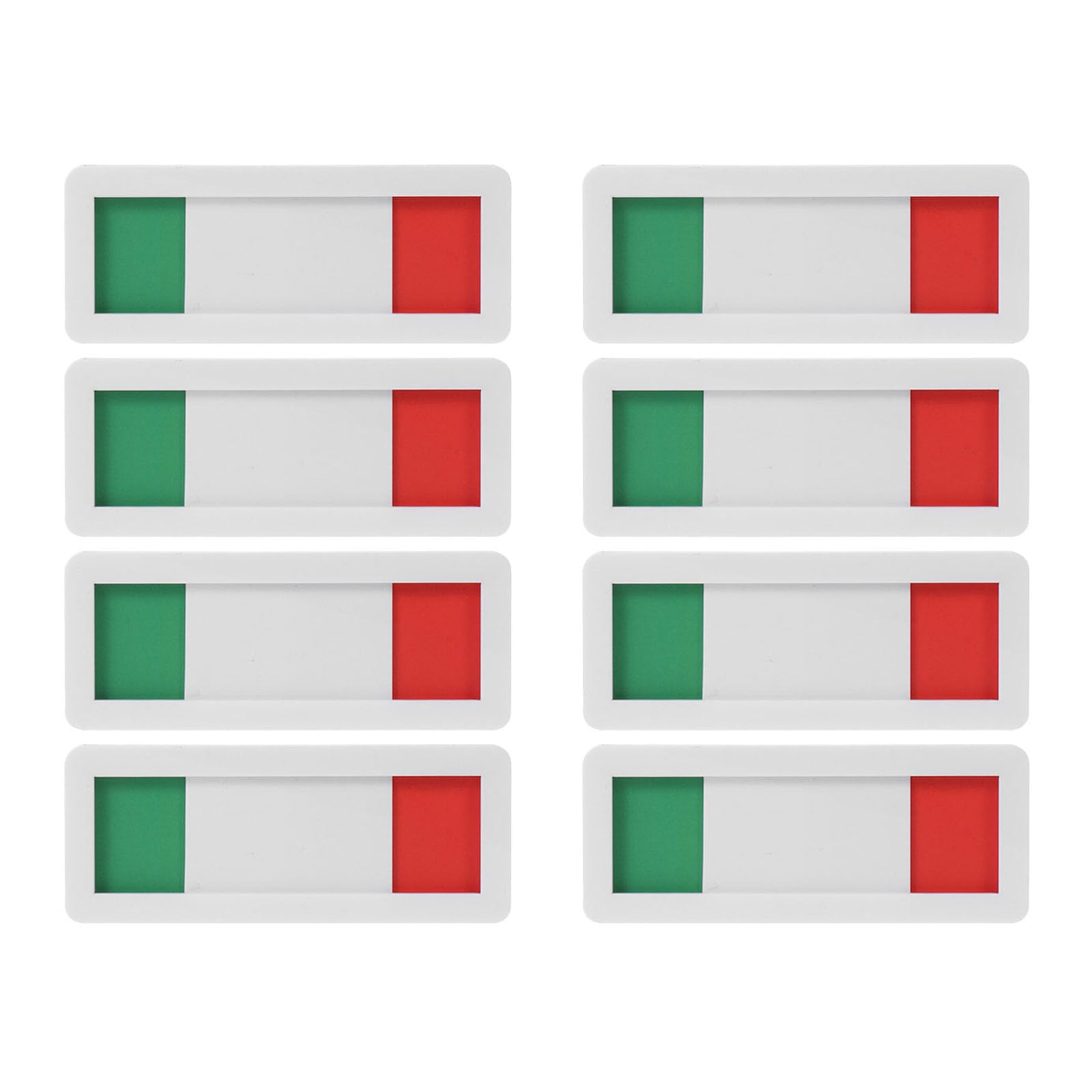 8 pcs Acrylic Open Closed Sign for Office Doors, Red/Green Slider Signs with Privacy Indicator for Meetings, White Background