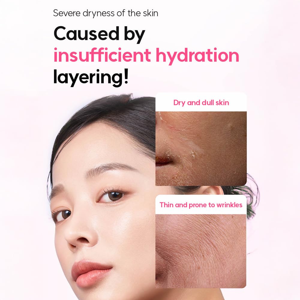 Elishacoy | Moist Up Super Hyalurone Ampoule Serum, Deep Hydration & Elasticity Booster with Multi-Layer Hyaluronic Acid Capsules + Collagen, for All Skin Types, 50ml (1.69 fl oz)