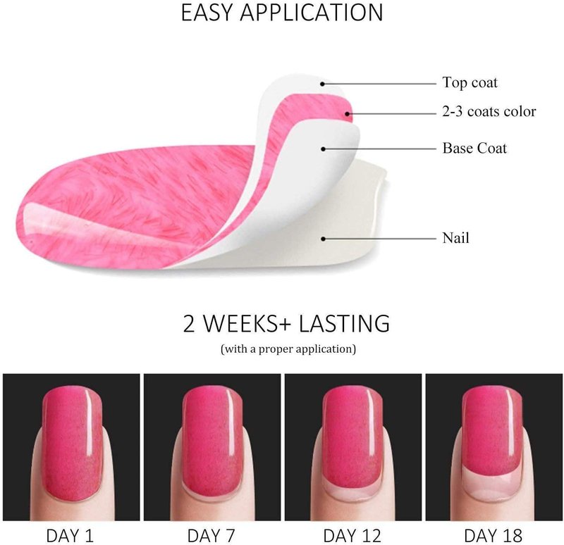 Vishine 12PCS Gel polish Professional UV LED Soak Off Pink Rose Varnish Color Gel Nail Polish with Base Top Coat Manicure Salon 8ml