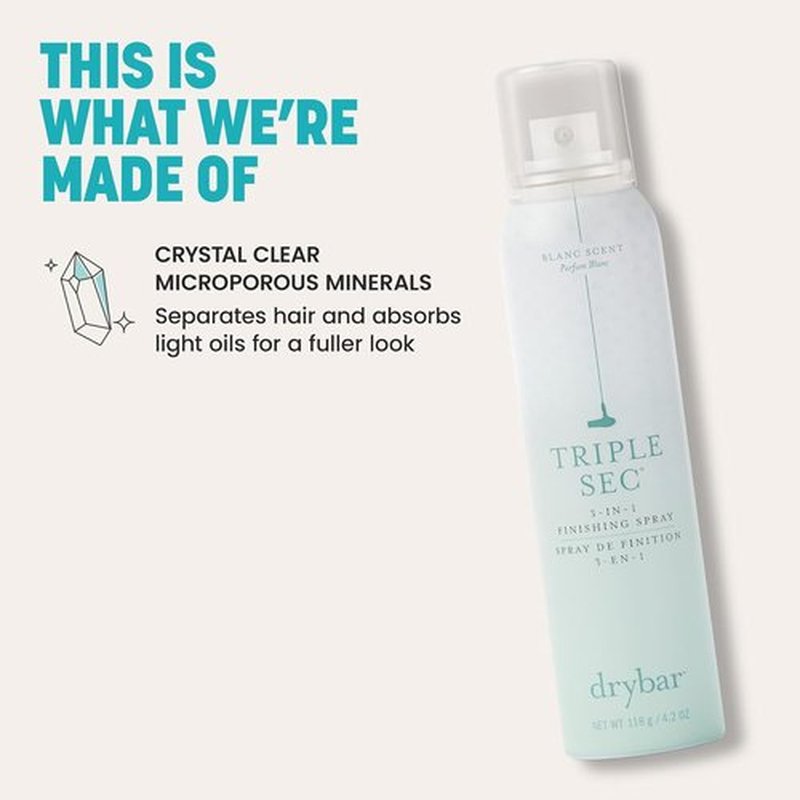 Drybar Triple Sec 3-in-1 Finishing Spray - Adds Texture, Amplifies & Refreshes Hair | All Hair Types