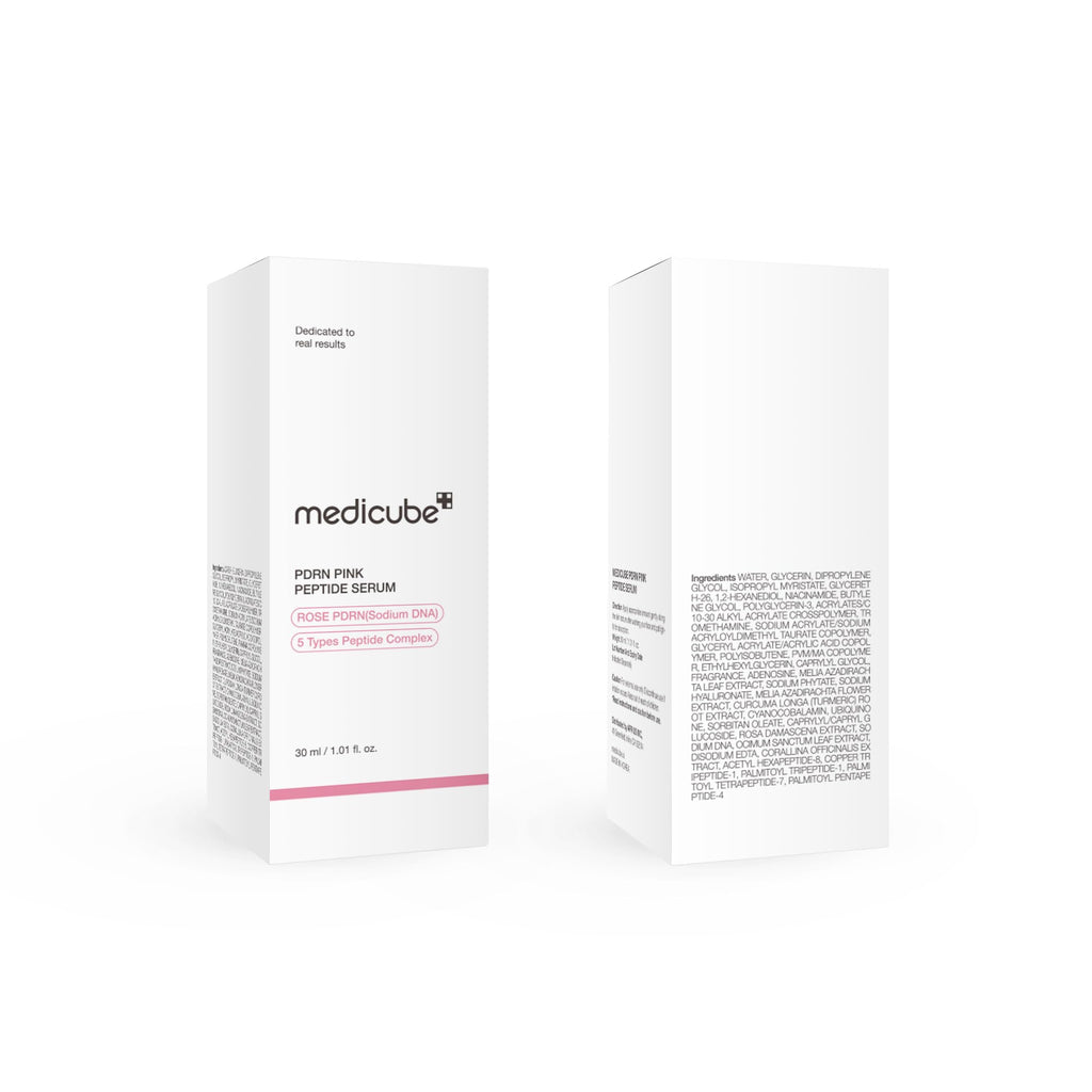 medicube PDRN Pink Peptide Serum with Rose PDRN | Vegan Pink Glow Serum with Peptides & Niacinamide for Hydration & Firm-Looking Skin | Uneven Tone Care | Korean Skincare, 1.01 fl. Oz