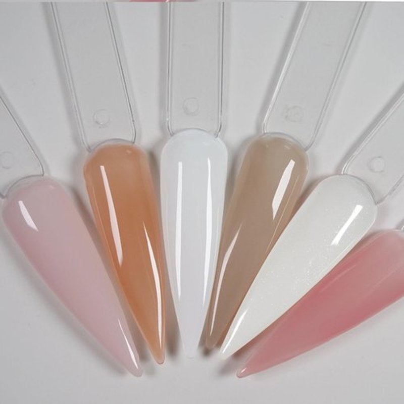 Oumisaya Glow in the dark Gel Nail Polish Colors Set Jelly Pink Milky White for french nail art design (GP011)