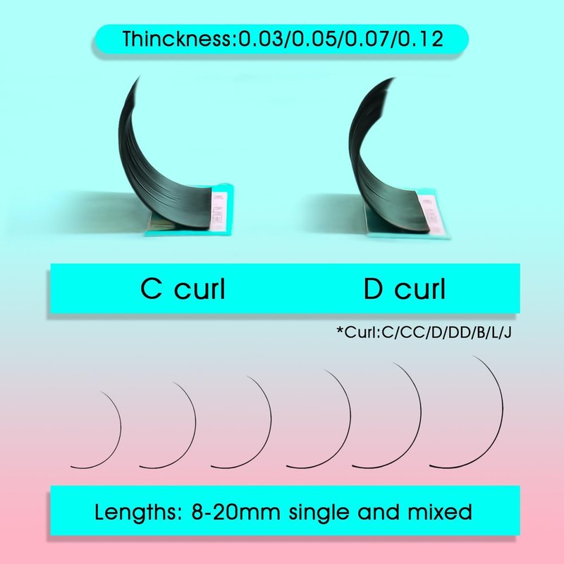 VAVALASH Cashmere Easy Fan Lashes 0.03 0.05 0.07 C/CC/D/DD Volume Lash Extensions 8MM-20MM Matte Black Self Fanning Eyelash Extensiones, Professional Supplies for Lash Artists (D-0.05,8-15mm)