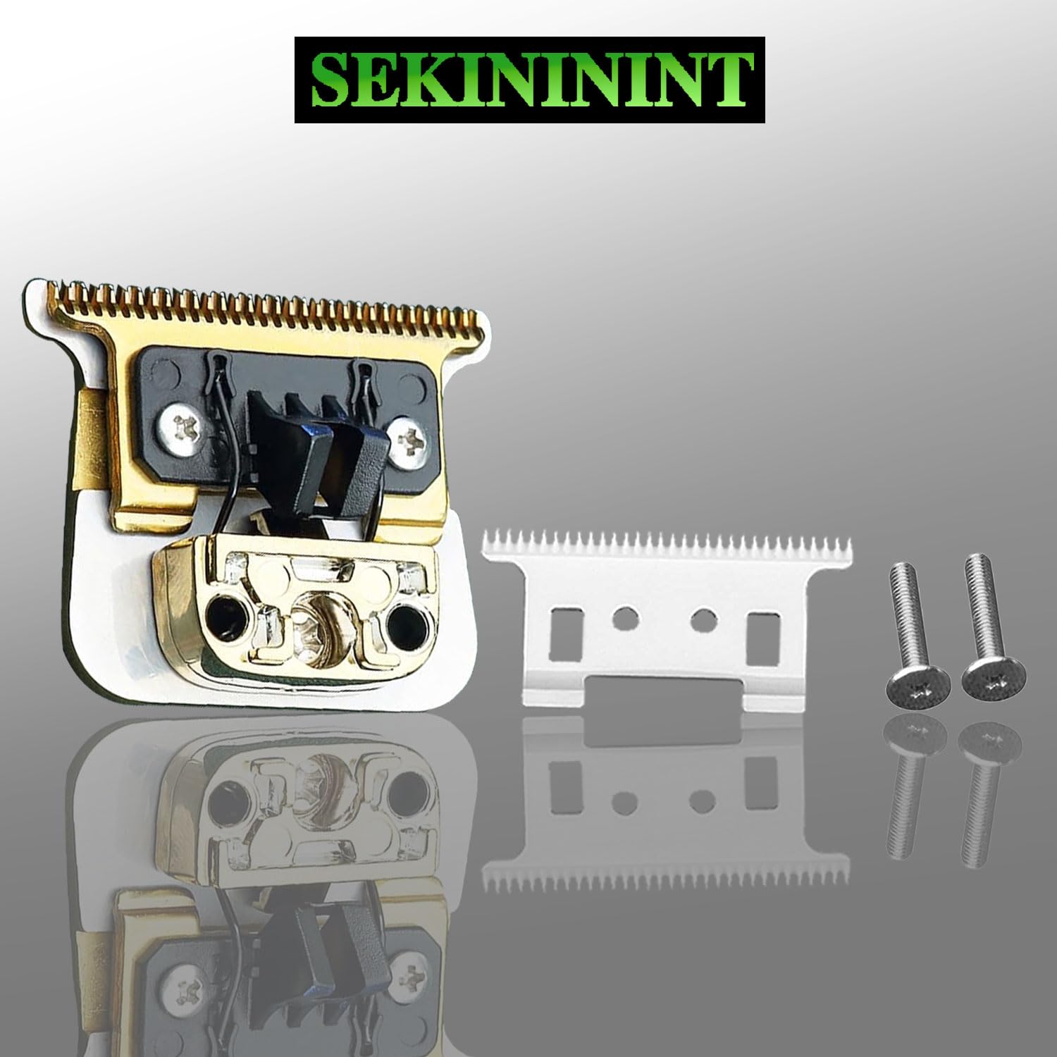 SEKINININT FX707 Premium Replacement Trimmer Blade for BaByliss PRO FX787 & FX726 Outlining Hair Trimmers and LoPROFX Trimmer. Also Compatible with BaBylissPRO Barberology Trimmer Blade FX707. (Gold)