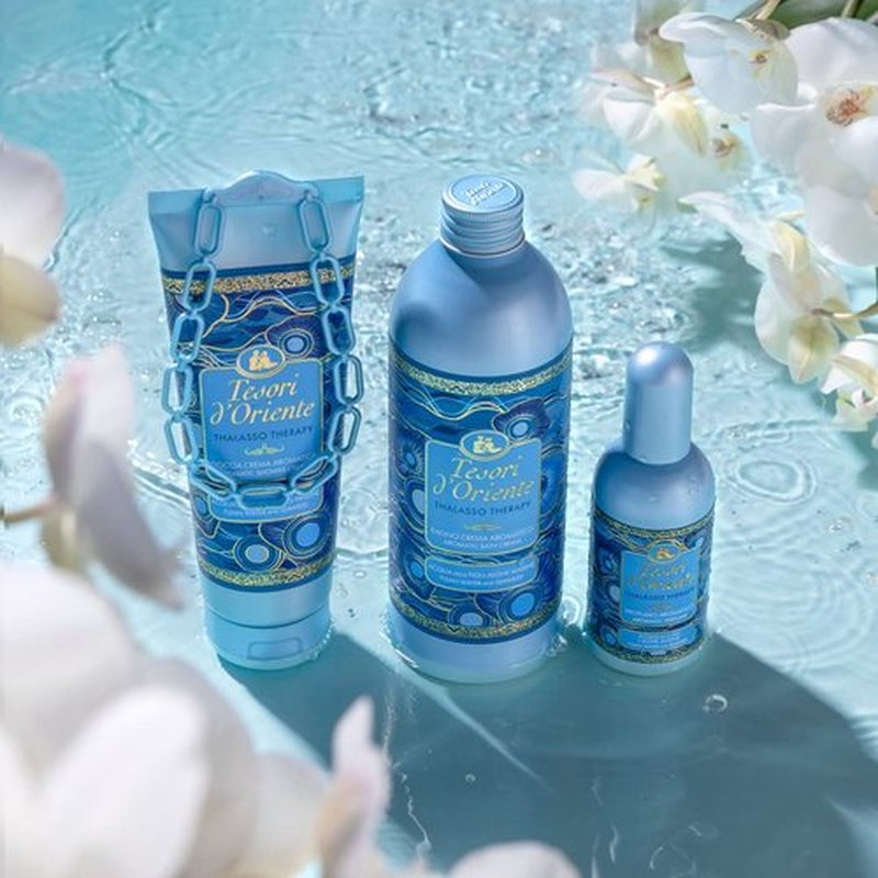 Tesori d'Oriente Bubble Bath for Women, Foaming Bath, Relaxing Body Wash and Skin Care - 500 Ml/16.91 Us Fl Oz - [Italian Import] (Thalasso Therapy)