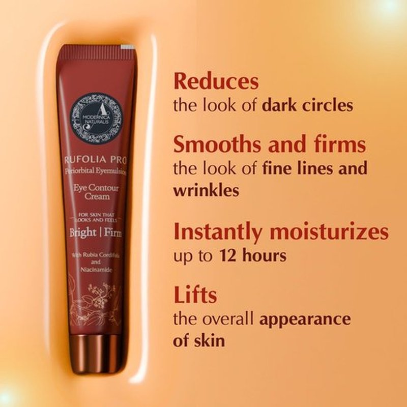 Rufolia Pro Eye Contour Cream - Brighten Dark Circles & Firm Droopy Eyelids | 0.53 oz (15 g)