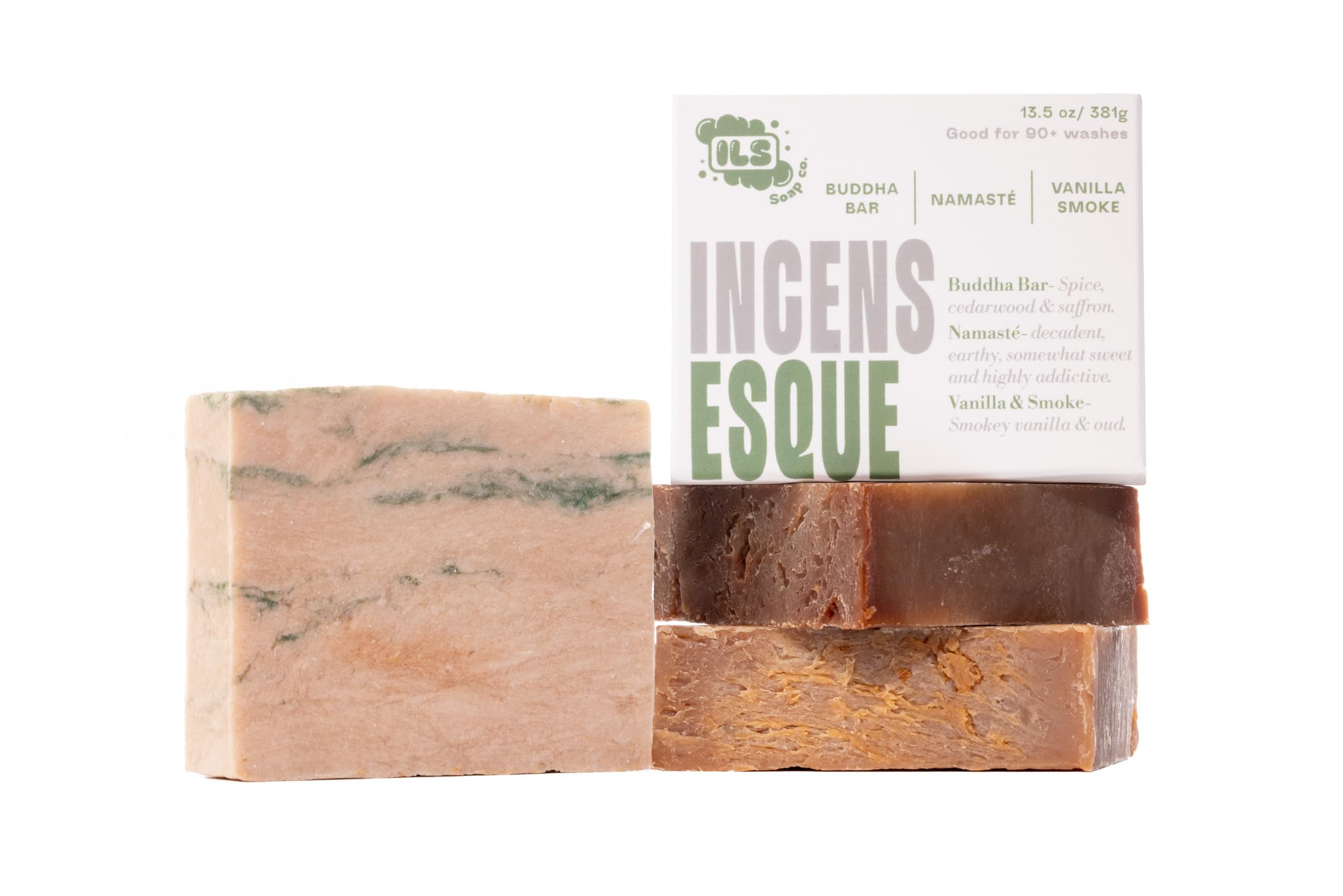 Iron Lion Soap – All-Natural Soap bar for Men & Women – Cold Process, Handmade in the USA - Insenc-Esque 3 Pack