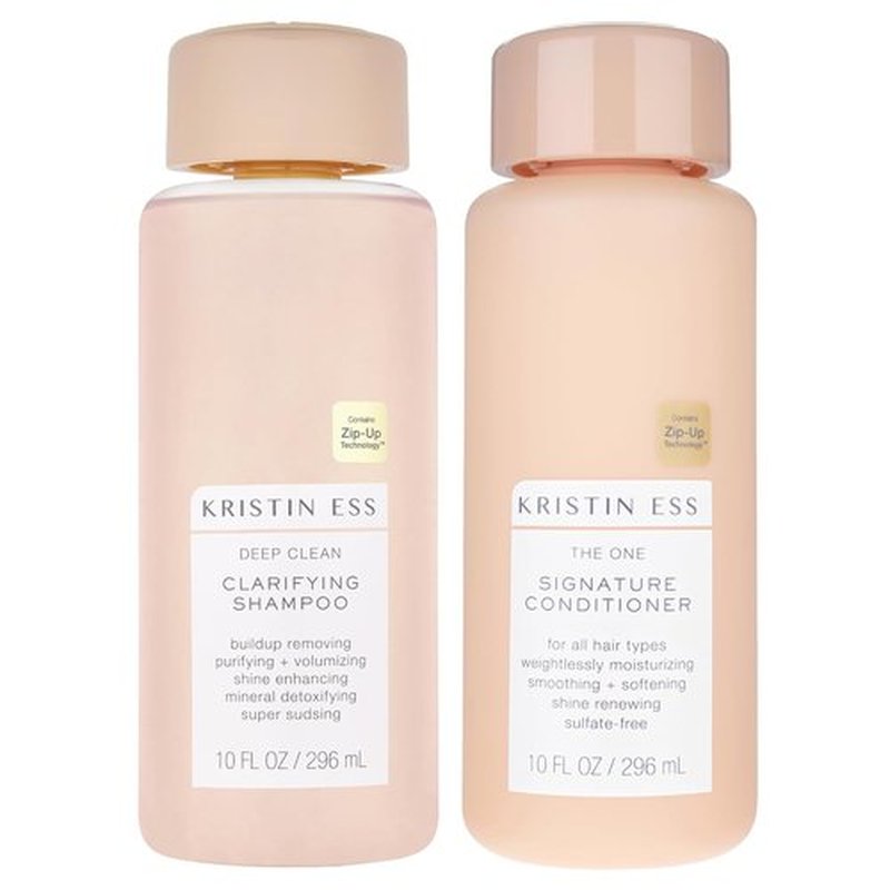 Kristin Ess Deep Clean Clarifying Shampoo & Conditioner Set - Moisturizes & Detangles Oily/Dry Hair | 10oz