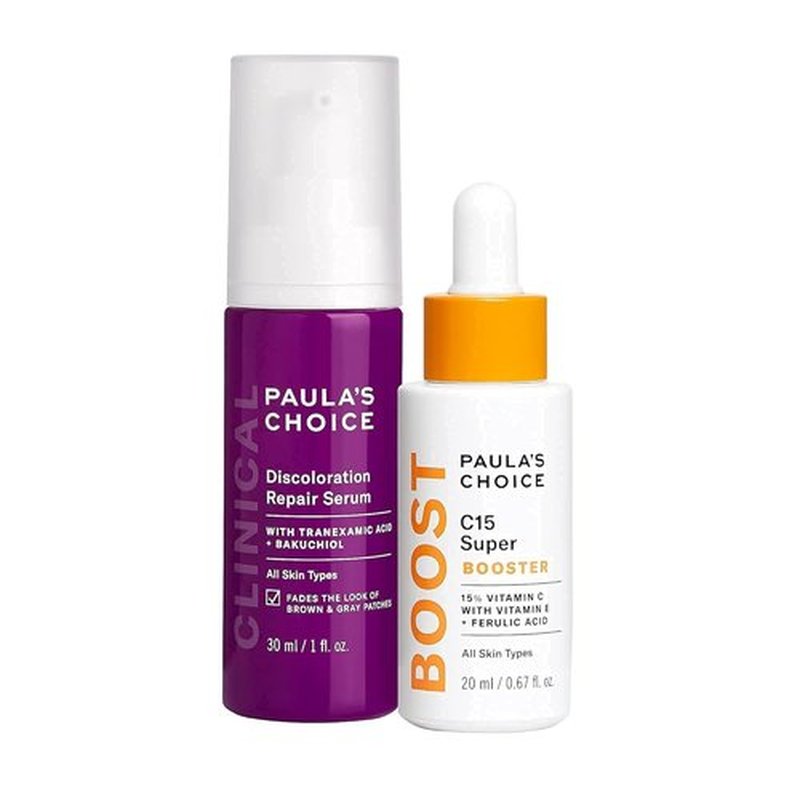 Paula's Choice Clinical Discoloration Repair Serum & BOOST C15 Vitamin C Duo | Fragrance-Free Set for Dark Spots