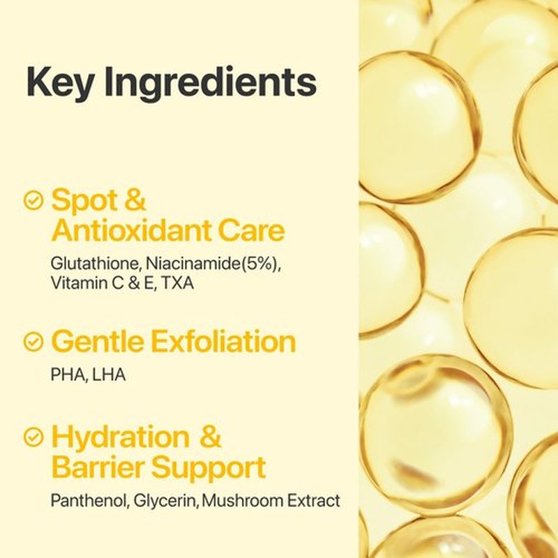 numbuzin No.5 Vitamin-Niacinamide Concentrated Pad, Daily Double-Sided Facial Pads with Glutathione, PHA & LHA for a Fresh, Radiant-Looking Skin Finish 180 ml (70 Pads)