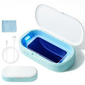 Portable Sterilizer Box & Essential Oil Diffuser | USB-C Sterilization Case for Phones, Jewelry, Watches | Cleanser for Home, Travel, Manicure & Makeup Tools | Fast 5-Min Cycle with Microfiber Cloth
