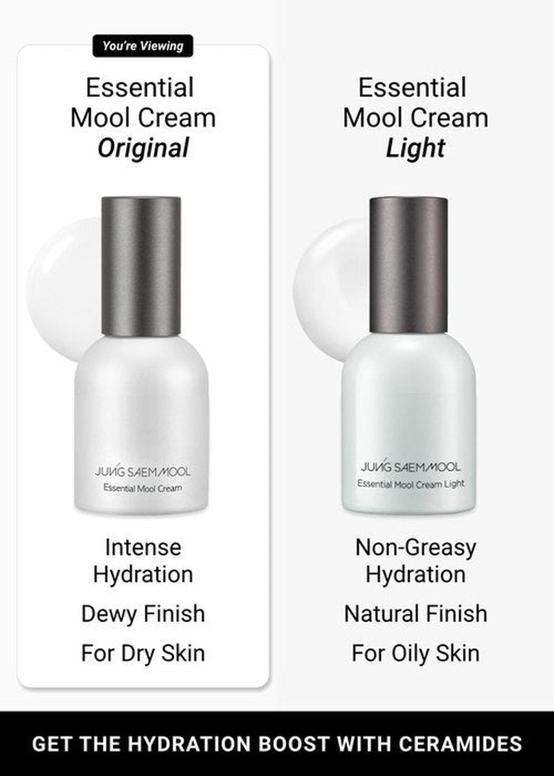 JUNG SAEM MOOL Essential Mool Cream | Hydrating Primer for a Long-Lasting Foundation Makeup, Glow Finish, Centella and Panthenol for Glass Skin, Korean Skincare (Original, 1 Fl Oz)