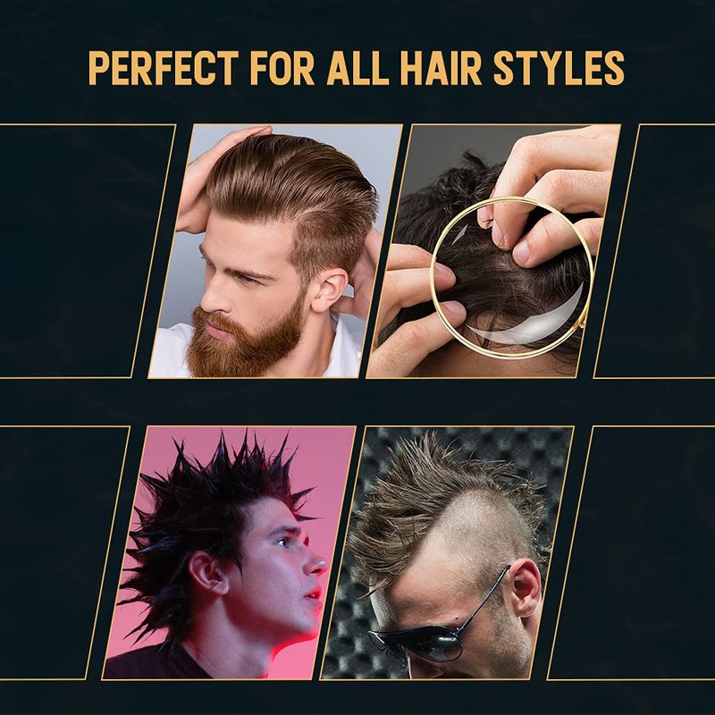 Woody's Wood Glue Hair Gel - Extreme Hold, Non-Flaking, High Shine for All Hairstyles | 4 oz