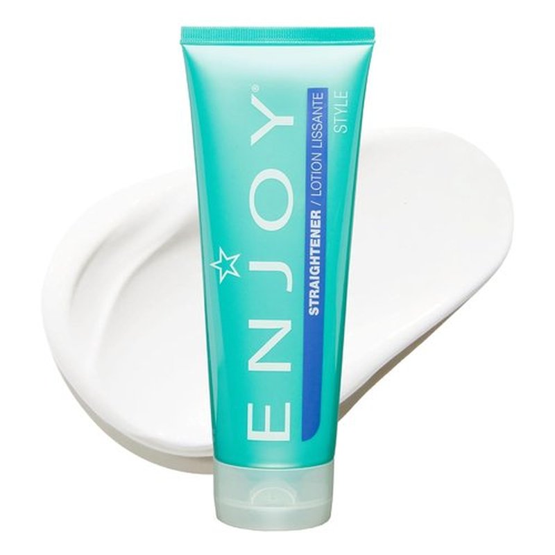 Enjoy Straightener | Smoothing Frizz Control Cream for Coarse or Curly Hair - 8 Oz