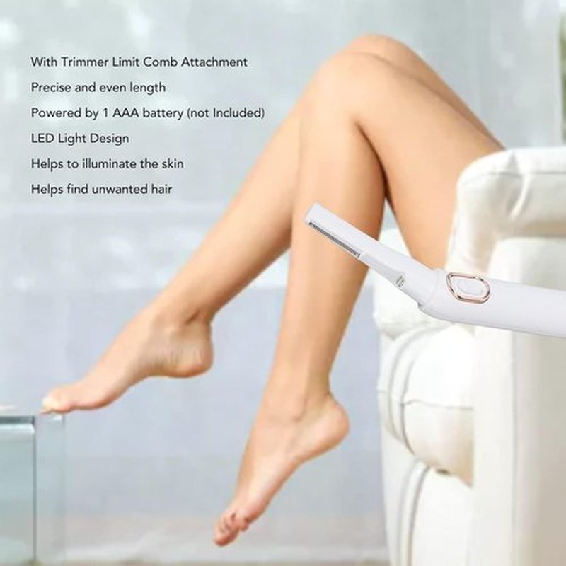 Skiennix Bikini Trimmer - Portable Electric Shaver with LED Light for Gentle Grooming | Dry Use