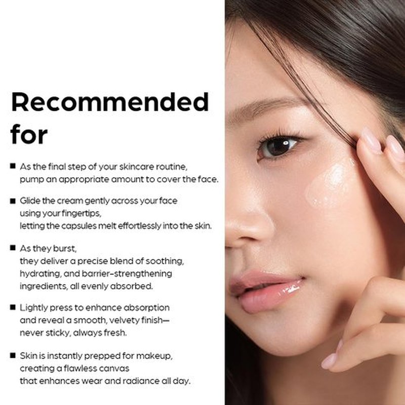 House of Hur 3X Capsule Hydro Booster Cream – 3-in-1 Hydrating Gel Cream + Primer – 8 Types Hyaluronic Acid, Hibiscus Collagen, Thyme + Green Tea – Non-Greasy – Korean Skincare – 1.69 fl oz (50 ml)