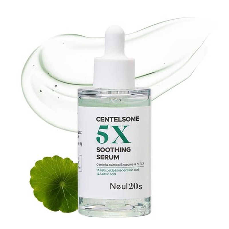 NEUL20S Centelsome 5X Soothing Serum 1.69 fl oz/50ml | for Hydration, Glow, Sensitive, Anti Aging, Acne treatment for Face, Korean Skincare with Centella Asiatica, Exosomes for Skin, Panthenol