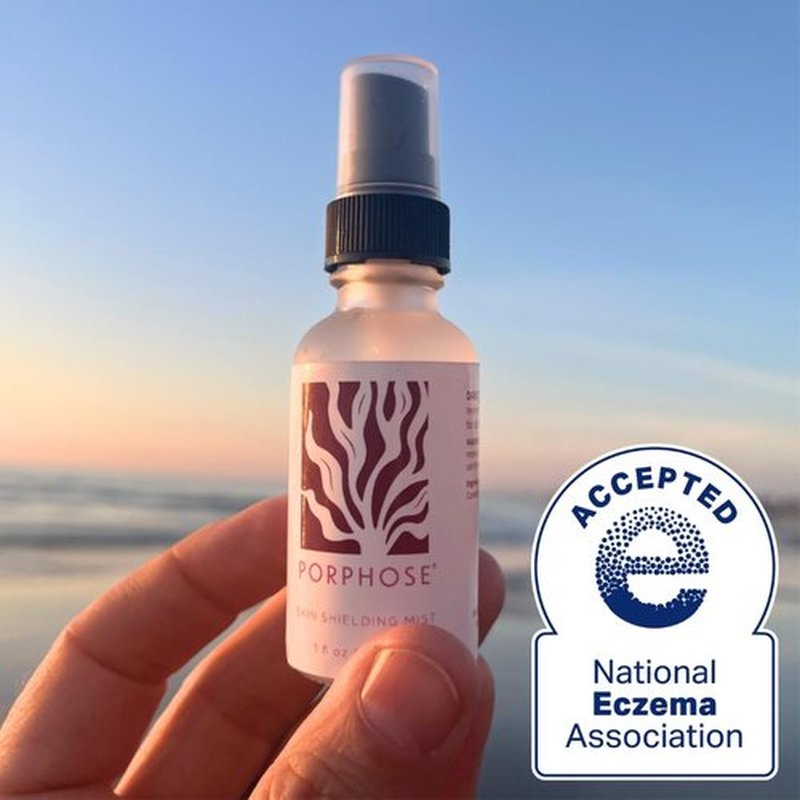Porphose Skin Shielding Mist: Hydrating Antioxidant for Dry and Sensitive Skin. Hypoallergenic, Fragrance Free, Dermatologist and Pediatrician Tested NATIONAL ECZEMA ASSOCIATION SEAL OF ACCEPTANCE