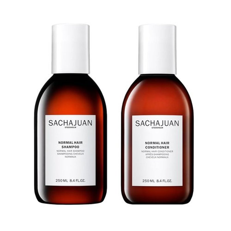 SACHAJUAN Normal Hair Shampoo and Conditioner Set | Ocean Silk Technology for Everyday Cleansing, Volume & Shine | Lightweight Hydration & Detangling | Vegan & Paraben-Free | Pack of 2 (8.4 oz)