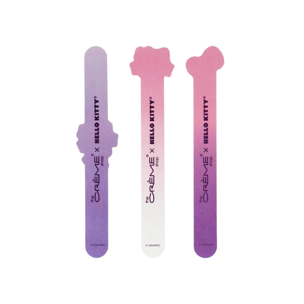 The Crème Shop X Hello Kitty Smooth Perfection Nail Files Nail Files for Natural Nails, Nail Tools (Set of 3)