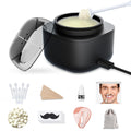SUERBEATY Nose and Ear Hair Wax Kit for Men 100g Wax 40 Sticks USB Heating Smart Temp Control Upgraded Size Multi-Accessories Dark Gray