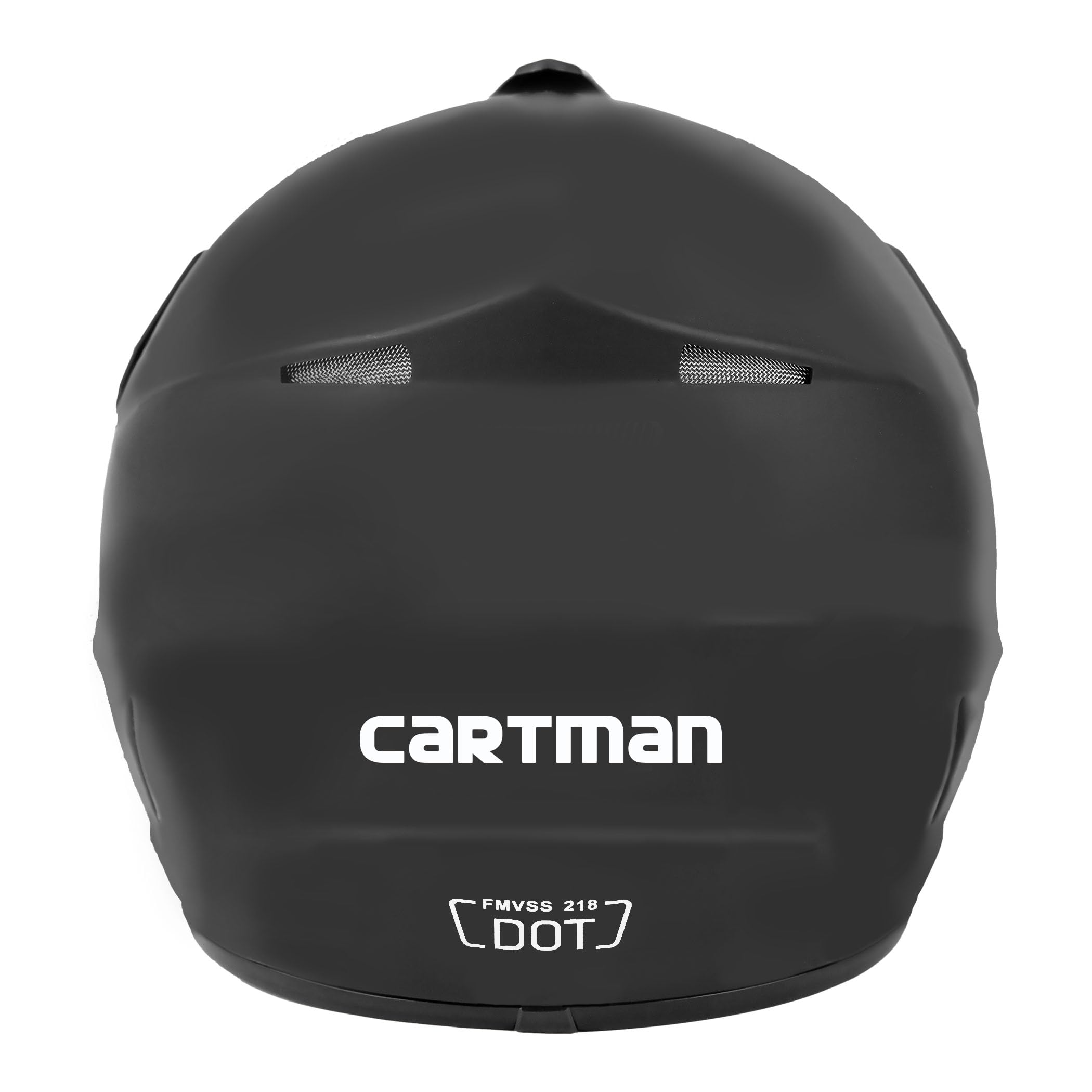 CARTMAN Matte Black Adult Full Helmet Large, DOT Approved ATV Dirt Bike