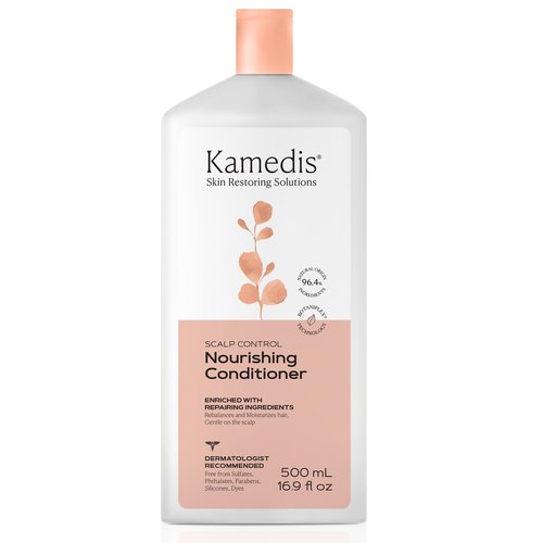 KAMEDIS Hair Conditioner Botanicals-Based. Moisturizer for Dry Damaged Hair & Sensitive Scalp. Contains Shea Butter, Coconut Oil & Argan Oil.16.9 Fl Oz.