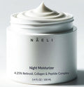 Retinoid Cream - 4.25% Retinol Night Moisturizer for Face & Neck with Collagen, Peptides & Hyaluronic Acid - Anti Aging Wrinkle Cream, Improves Skin Tone & Texture, 3.4 oz