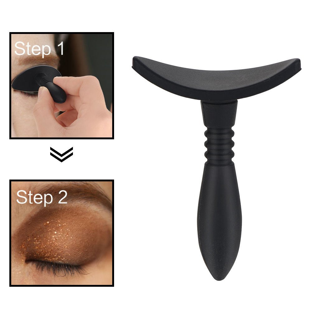 Silicone Eyeshadow Stamp Crease Applicator, Reusable Flexible Eye Shadow Tool for Smokey & Makeup, Easy Makeup Stencil for Beginners, Party Wedding Daily Use
